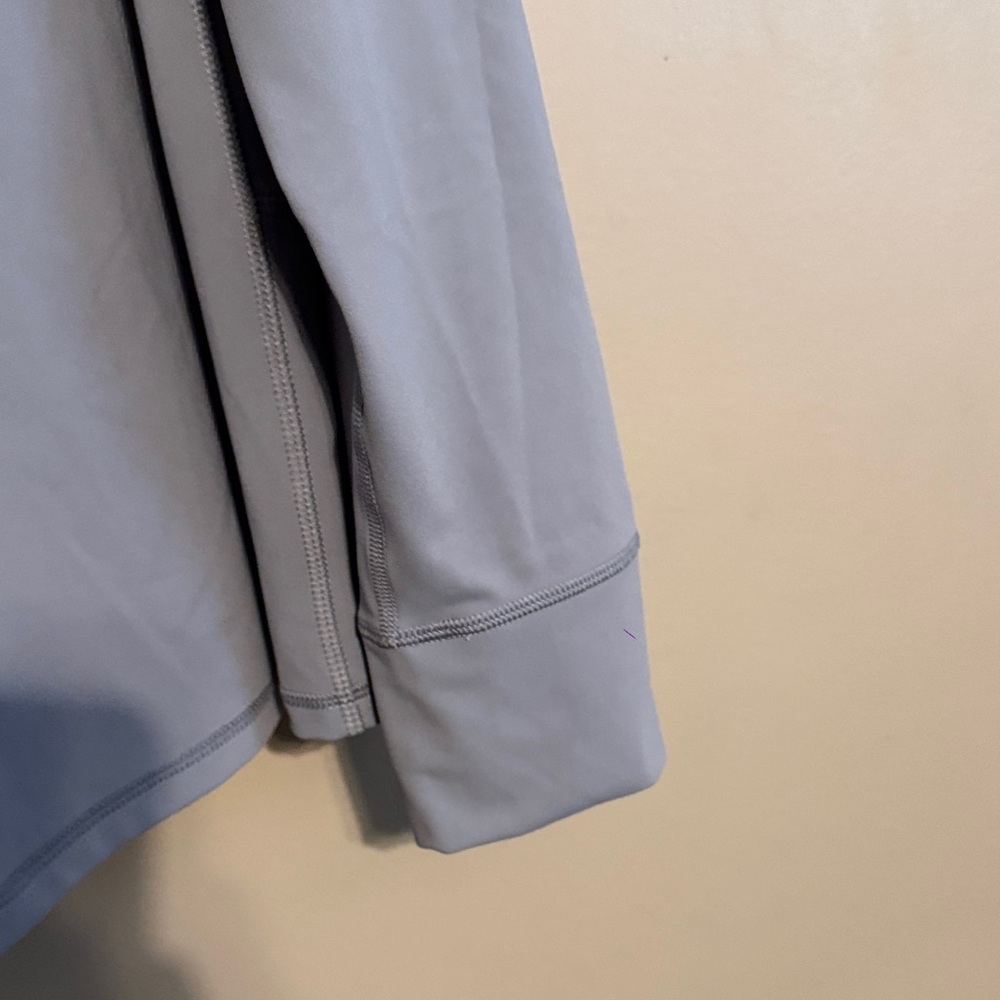 Women's Gray Quarter-Zip Athletic Jacket - Picture 5 of 5